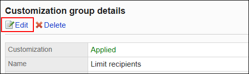 Image of an edit action link
