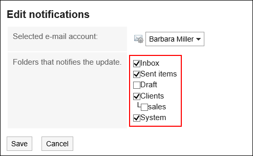Image of configuring update notifications