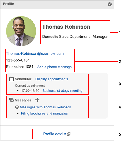 Screenshot: Profile dialog