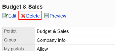 Image of previewing action link