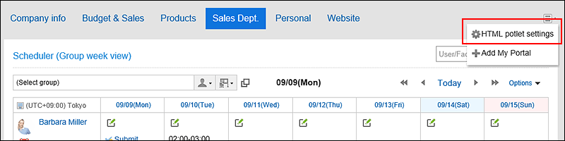 Image with HTML portlet