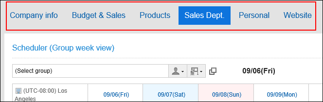 Image of the "Portal" tab