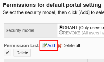 Image of an add action link