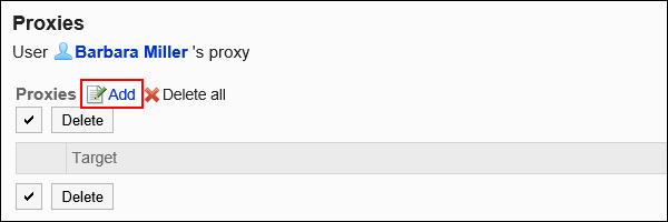 Image of an add action link