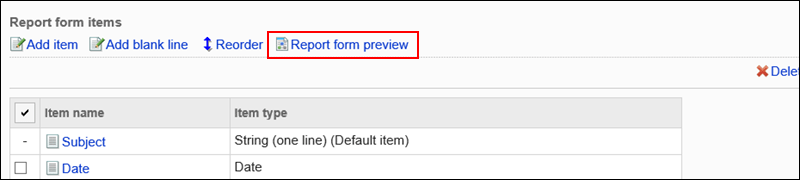 Image with a preview action link
