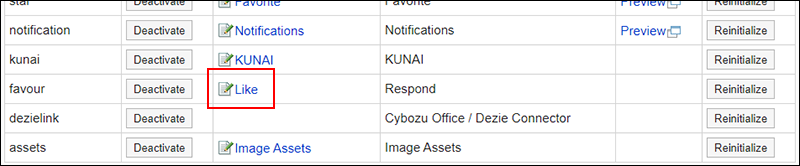 Screenshot: The "Name" column of Respond feature is highlighted in the "Management" screen