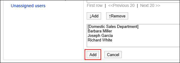 Image of the Add