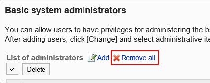 Images of Delete All link