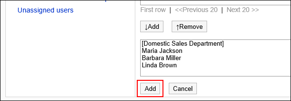 Image of the Add