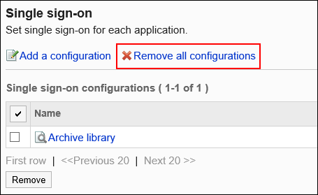 Image of the delete action link