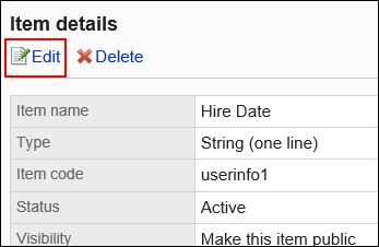 Image of the edit action link