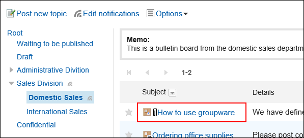 Image of the topic title to post comments