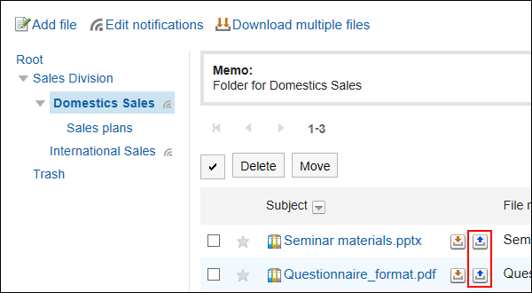 Image in which the Update button is highlighted