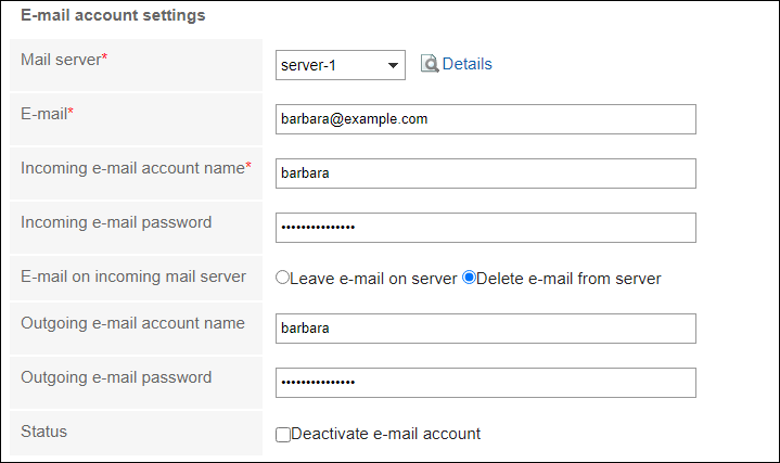 Image of setting an e-mail account