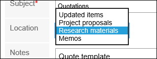 Image of setting folder to be placed