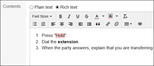 Image of entering memo