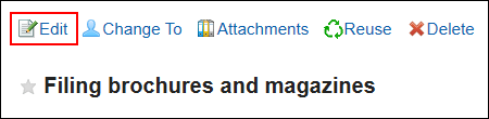 Image of the edit action link enclosed