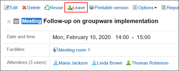 Image of the Leave link