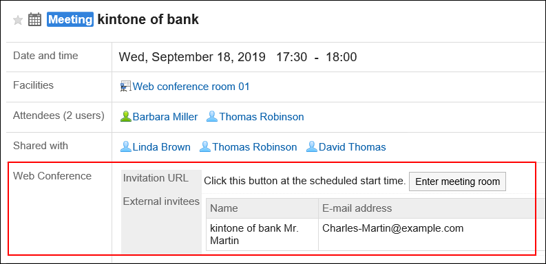 Image of Web conference system items