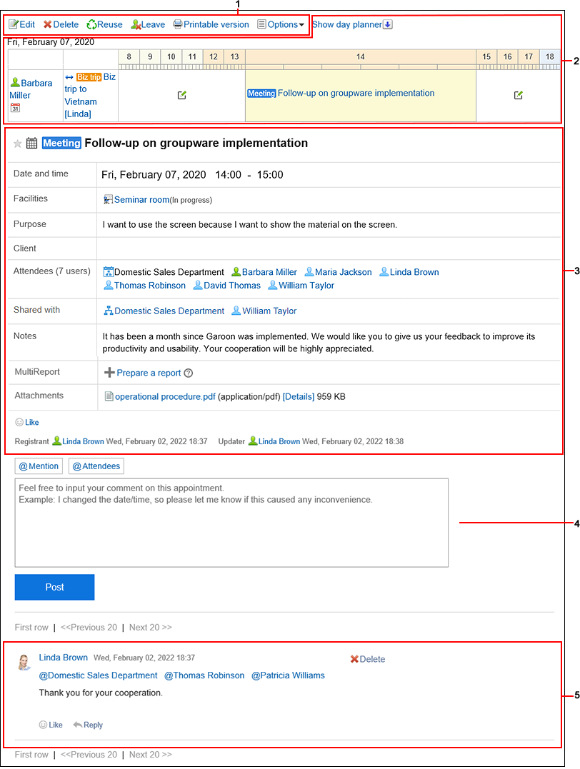 Screenshot: "Appointment details" screen