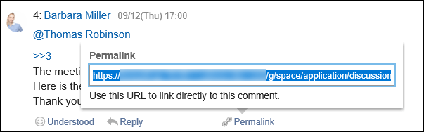 Image of a permalink