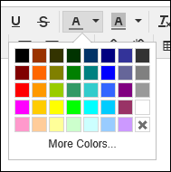 Image of changing the color of characters