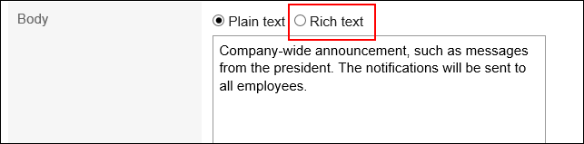 Image of switching to Text format