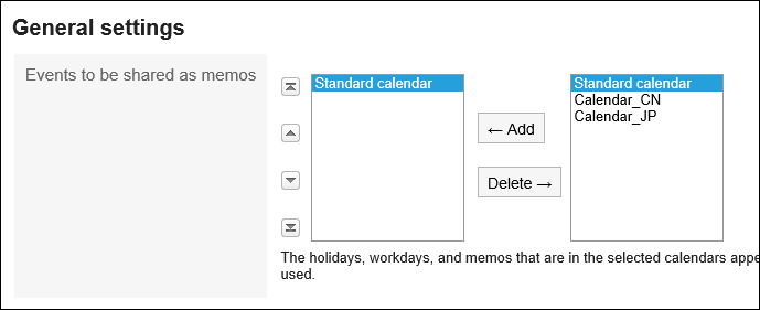 Image of setting an event to be displayed as a note