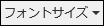 フォントサイズ