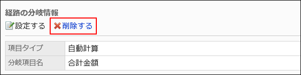 Image of a delete action link
