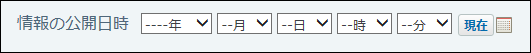 スクリーンショット：日付時刻の画面例