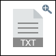 スクリーンショット:txtの専用アイコン