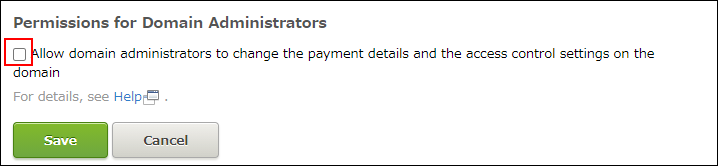 Screenshot: The checkbox is cleared